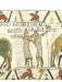 William Knights Harold, detail of the Bayeux Tapestry, wool embroidery on linen, 20” high, Centre Guillaume le Conquérant, Bayeux, France, Image on website of Ulrich Harsh, Public Domain via Wikimedia Commons. 