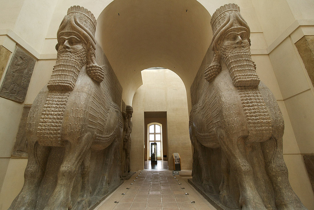 Lamassu from Khorsabad, ISIS