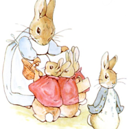 Beatrix Potter, Peter Rabbit, watercolor on paper,