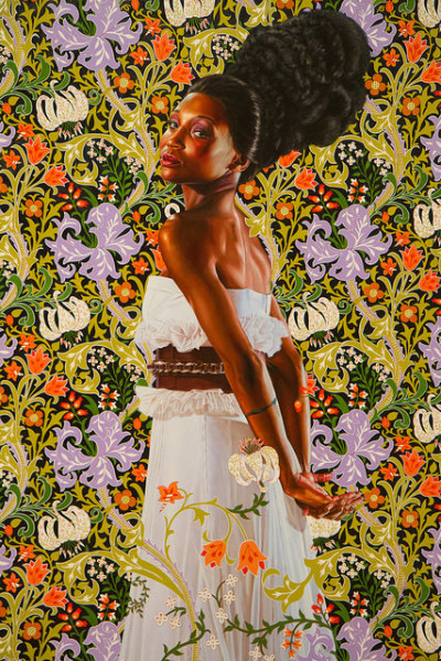 Kehinde Wiley, Shantavia Beale, c. 2012, oil on canvas, Photo by Garrett Ziegler via Flickr, Creative Commons Attribution-NonCommercial-NoDerivs 2.0 Generic License.