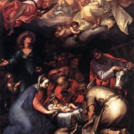 Abraham Bloemaert, The Adoration of the Shepherds, 1612, 113" x 90.2", The Louvre Museum, Paris, Public Domain via Wikimedia Commons.