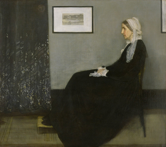 James McNeill Whistler, Arrangement in Grey and Black, 1871, oil on canvas, 56.8” x 63.9”, Musée d'Orsay, Paris, Artwork in the Public Domain, Photo from Wikipedia