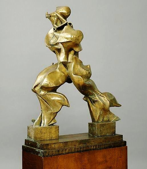Umberto Boccioni, Unique Forms of Continuity in Space, 1913, bronze, 3' 8" x 2' 11", Museum of Modern Art, New York, Artwork in the Public Domain, Photo via Wikimedia Commons.