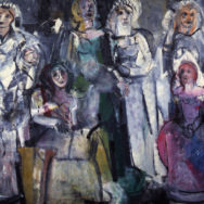 Grace Hartigan, Grand Street Brides, 1954, oil on canvas, 73” x 102”, Whitney Museum of American Art, New York.