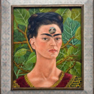 Frida Kahlo, Thinking About Death, 1943, oil on canvas, 17.5" x 14.5", Private Collection, Mexico City, Photo by Matthew Kirkland via Flickr, Creative Commons Attribution-NonCommercial 2.0 Generic License.