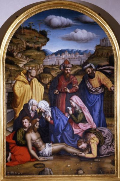 Suor Plautilla Nelli, The Lamentation, 1550, oil on canvas, Museum of San Marco, Florence, Public Domain via Wikimedia Commons.
