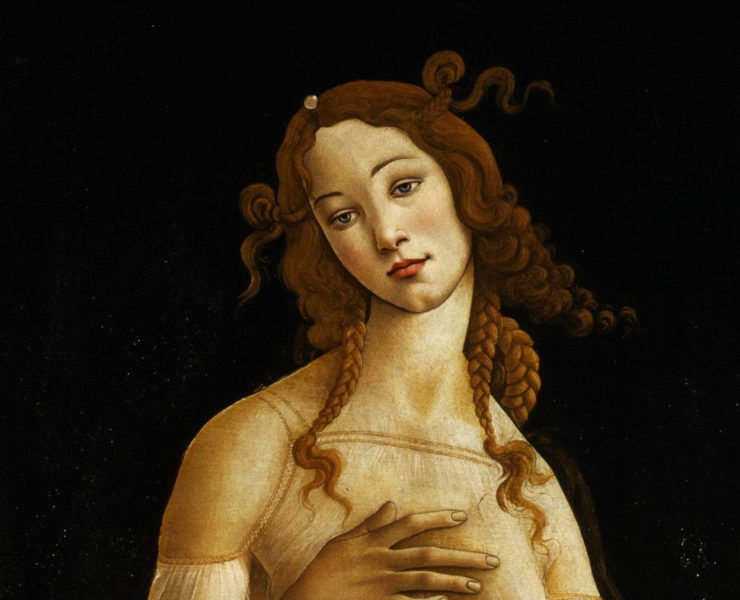 Sandro Botticelli, Detail of Venus, c. 1490, Oil on canvas, Galleria Sabauda, Photo via Wikimedia Commons