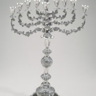 Jan Pogorzelski, Hanukkah Converter Lamp, 1893, Silver, 26¾” x 18” x 8¼”, Jewish Museum, New York, Photo courtesy of the Jewish Museum