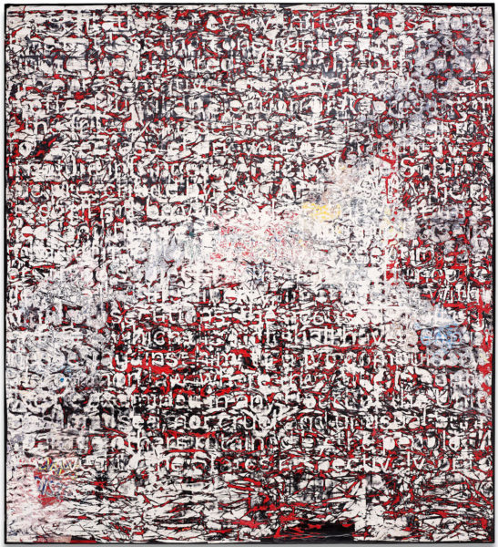 Mark Bradford, Constitution IV, 2013, Mixed Media on Canvas, 132" x 120", Private Collection, Photo via Unfansius via Tumblr