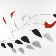 Alexander Calder, Untitled Mobile, 1963, Painted metal and wire, 29” x 57” x 24”, Photo courtesy of Sotheby’s Auction House.