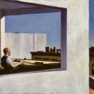 Edward Hopper, Office in a Small City, 1953, oil on canvas. 28” x 40”, The Metropolitan Museum of Art, New York, image courtesy of The Metropolitan Museum of Art.