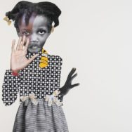 Deborah Roberts, Unbothered, 2017, Mixed media on paper, 30” x 22”, Image by Jenkins Johnson Gallery, San Francisco, CA.