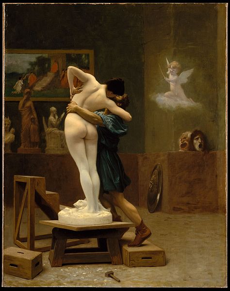 Jean-Léon Gérôme, Pygmalion and Galatea, 1890, Oil on canvas, 35” x 27” Metropolitan Museum of Art, New York, NY